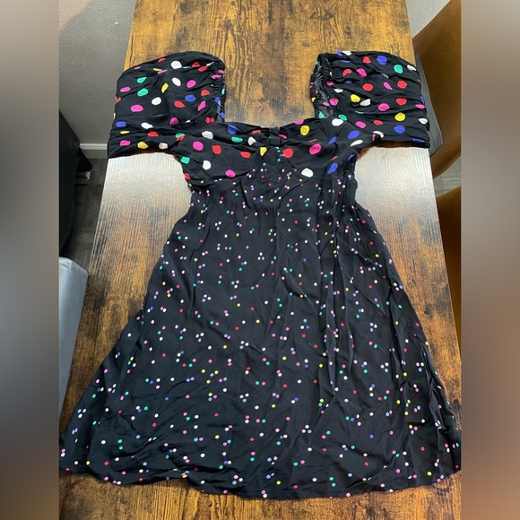 Rixo Polka Dot Long Sleeve Swing Dress - Picture 5 of 14